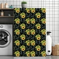 thumbnail image 3 of Peel and Stick Wallpaper Canvas Contact Paper Seamless sunflowers black Collection decorative Self Adhesive and Removable 24in x 118in, 3 of 8