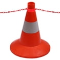 thumbnail image 3 of 5pcs Plastic Traffic Cone Connector Rings Chain Links For Road Safety Driveway Parking Management Construction Site Supplies, 3 of 8