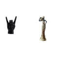 thumbnail image 1 of Escultura de mano de roca con gesto de mano, estatua de dama tribal africana, artesanía creativa para dedos, adorno de mesa vintage, figura decorativa, 1 of 8