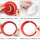 thumbnail image 2 of Pegatinas de pared de espejo circular acrílico, pegatinas de pared de baño (rojo/24 piezas), 2 of 5