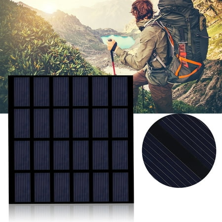 

Tebru 1.5W 6V Mini Polysilicon Solar Panel PET Laminated Board DIY Battery Charger for Outdoor Solar Panel Module Solar Battery Charger