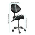 thumbnail image 3 of Ergonomic Adjustable Saddle Stool on Wheels - Ideal for Salon, Spa, Dentist Office, and Home Kitchen Use, 3 of 10