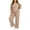 Khaki, variant on Edvintorg Women's Athletic Clothing Sets Fall Fashion 2 Piece Outfits Long Sleeve Hooded Sweatshirt Pants Sweat Set Plus Size Sweatsuits