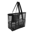 thumbnail image 1 of Beach Bag with Mini Pocket Beach Tote Bags Swimming Pool Foldable Mesh Bags, 1 of 10