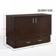 thumbnail image 2 of Sagebrush Queen Size Murphy Bed Cabinet with Storage, 2 of 5