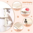 thumbnail image 4 of 5-in-1 Cat Wall Shelves for 16 Inch Drywall: Space-Saving Wall Mounted Cat Shelves with Climbing, Perch & Lounge, 4 of 6
