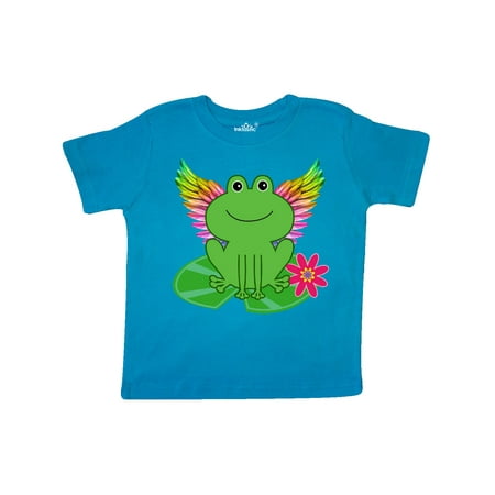

Inktastic Frog Lily Pad Wings Gift Toddler Toddler Girl T-Shirt
