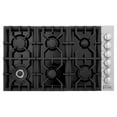 thumbnail image 4 of ZLINE 36 in. Dropin Cooktop with 6 Gas Burners and Black Porcelain Top (RC36-PBT), 4 of 5