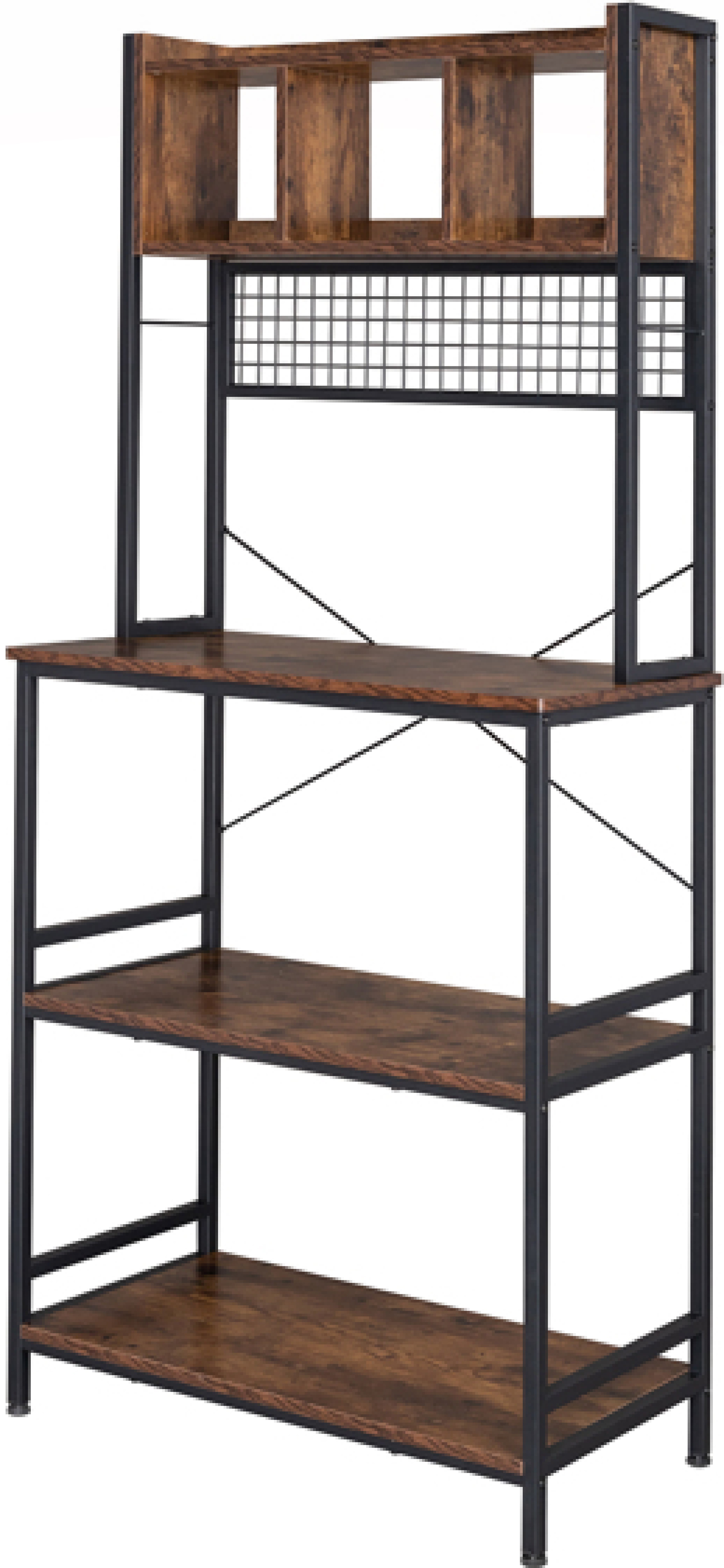 O'Force 5Tier Bakers Rack with 10 SShaped Hooks and 3 Cubes