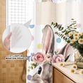 thumbnail image 2 of No Hook Shower Curtain with Built-in Rings - Floral Bunny Easter Washable Waterproof Fabric Bathroom Curtains for Hotel,Rentals, Stall 36 X 72 Inch , Color Polka Dot Pattern White, 2 of 9