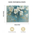 thumbnail image 3 of JEUXUS Flowers Canvas Wall Art for Bedroom Home Decor Artwork for Wall Blue Abstract Background White Floral Wall Decor Print Office Living Room Kitchen Decor Ready to Hang, 3 of 6