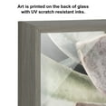 thumbnail image 3 of Kate and Laurel Blake Botanical Succulent Plants 1 Framed Printed Glass Wall Art by The Creative Bunch Studio, 18x24 Gray, Lovely Nature Art for Wall, 3 of 8