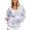 thumbnail image 1 of ICHUANYI Clearance Women's Winter New Fashion Long Sleeve Printed Hooded Zipper Sweater Coat ICHUANYI "ICHUANYI", 1 of 6