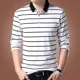 thumbnail image 3 of Polos de algodón 100℅ para hombre, camisetas de manga larga ajustadas, sudaderas para hombre, ajustadas, informales, de invierno, con cuello, divertidas, de marca alta, jersey XL, 3 of 4