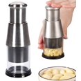 thumbnail image 2 of Pressed Garlic Chopper, Manual Chopper, Stainless Steel Hand Chopper, Garlic Press, Mini Manual Vegetable Chopper, Onion Salad Chopper, Garlic Crusher, Kitchen Tools, 2 of 5
