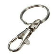 thumbnail image 5 of Silver tone Lobster Trigger Swivel Clasps For Keyring key r Hook D4S5, 5 of 8