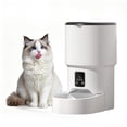 thumbnail image 1 of Programmable 4L Automatic Pet Feeder for Small Dogs & Cats, Up to 6 Meals Daily, Timer & Portion Control, Dual Power, Stainless Steel Bowl, Easy to Clean, Dampness-Proof, 18*29.4*28CM, White, 1 of 6
