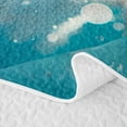 thumbnail image 5 of Erosebridal Sea Dog Bed Spread Queen, Marine Animal Queen Coverlet Set, Reversible 3pcs, 1 Quilt and 2 Pillowcases, 5 of 7