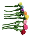 thumbnail image 1 of Advancent 8 pack/lote PP cortina de algodón hebilla cómoda decoración del hogar además flor de felpa cortina flexible Tratamientos de ventanas Como se muestra 45cm, 1 of 6