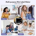 thumbnail image 3 of BAOKALER Bluetooth Label Maker Machine with Tape, Inkles Thermal Printer Without Ink and Toner Support for IOS, Android, 3 of 9