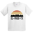 thumbnail image 3 of Inktastic El Paso Texas Skyline Retro Youth T-Shirt, 3 of 5