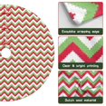 thumbnail image 6 of 30 Inch Christmas Tree Skirt – Velvet Plush Tree Mat, Soft Thickened Polyester with Red Ties, Single-Sided Printing, Available in 30in/36in/48in, Perfect for Holiday Xmas Tree Decoration, 6 of 7