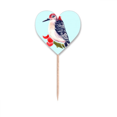 thumbnail image 1 of Bird Animal Magpie Redhead Toothpick Flags Heart Lable Cupcake Picks, 1 of 3