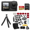 DJI Osmo Action 4 Camera Standard Combo, Bundle with Froggi Extreme Sport Accessory Kit and 64GB microSDXC Memory Card
