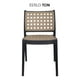 thumbnail image 5 of JAUZ IMPROVEMENT 1pz Silla Minimalista Color Arena Moderna Ton con Base Oscura Ideal Parar Exteriores y Interiores (A2328), 5 of 5