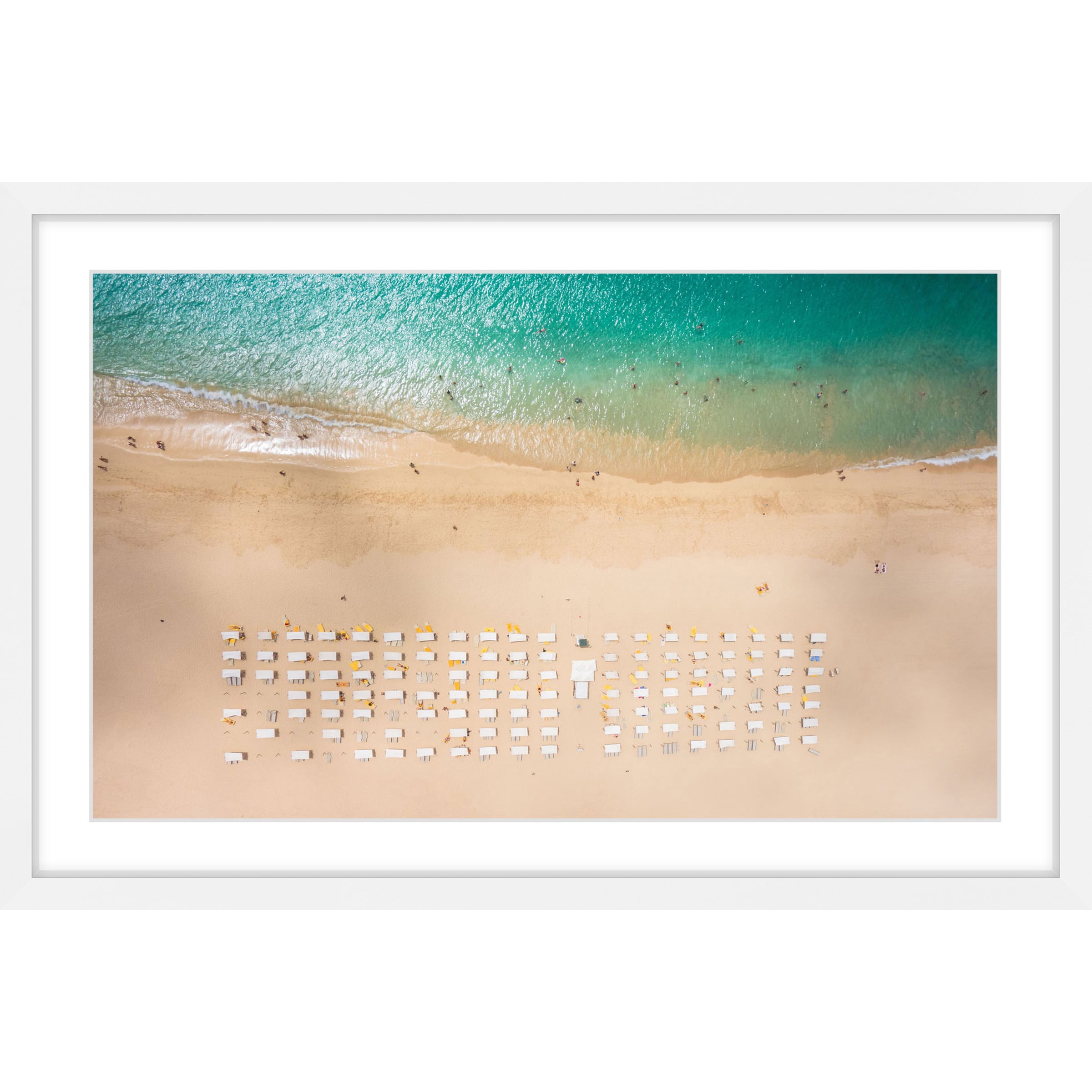 Marmont Hill "Beach Goers" Framed Painting Print