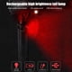 thumbnail image 2 of LED bicicleta luz trasera USB recargable MTB bicicleta luz de advertencia trasera (rojo) Tmvgtek paseo en bicicleta, 2 of 9