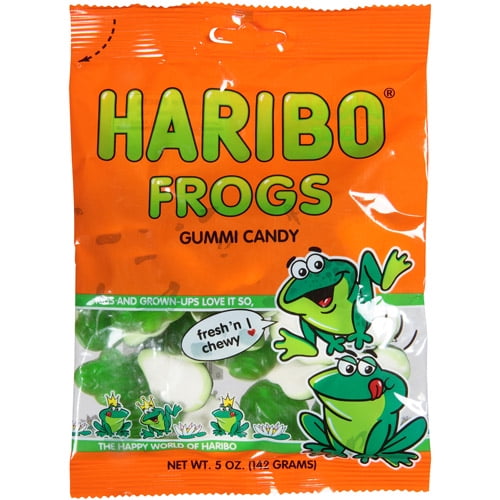 Haribo Frogs Gummi Candy, 5 oz, (Pack of 12) by Haribo