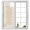 Beige, variant on Navy Blue Window Privacy Film, Geometric Blue Morocco Printed Border Modern Rustic Frosted Glass Window Clings Static Cling UV Heat Blocking Reusable Door Sticker for Bathroom 17.7 x 39.3 Inch