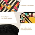 thumbnail image 5 of FORMRS Makeup Bag Travel Cosmetic Organizer for Women Fold Flat Zipper Pouch with Handle, Geometric Sun, 5 of 8