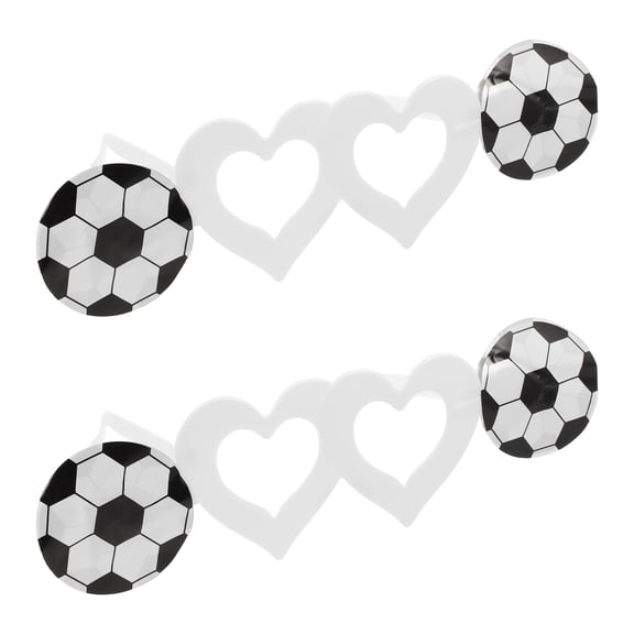 FOMIYES 2-Pack Plastic Soccer Glasses with Soccer Frame for Party Favors, Team Events, and Sports Decorations