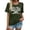 Dark Green, variant on Dance Mom Shirts Women Killin' This Dance Mom Thing T Shirt Funny Dance Mama Casual Short Sleeve Tee Tops Neck Shirts for Women Ringer Tee T Shirt Women Short Sleeve