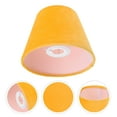 thumbnail image 3 of icolorfuled E27/E14 Cloth Lampshade Rustic Floor/Table Lamp Cover Yellow, 3 of 6