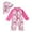 A815-Pink, variant on Caqnni Children Comfortable Breathable Skin Friendly Long Sleeved Swimsuit Fashionable Printed Zipper Swimsuit Swimwear Suit for Summer Vacation 18-24 Months Green