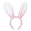 Beistle Pack of 12 Pink and White Soft-Touch Bunny Ears Headbands Easter Costume Accessories