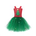 thumbnail image 6 of REDARER Girls Christmas Tree Tutu Dress Set with Christmas Tree Headband for Holiday Party Cosplay Dress Up,6-7 Years, 6 of 8