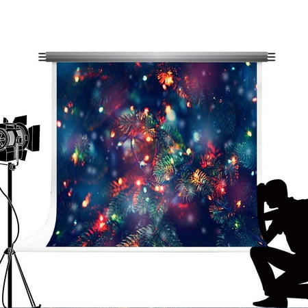 Image of ABPHOTO Polyester Backdrops for Photography Bokeh Christmas Tree Decoration Fotografica Backgrounds for Fond Studio Photo 7x5ft