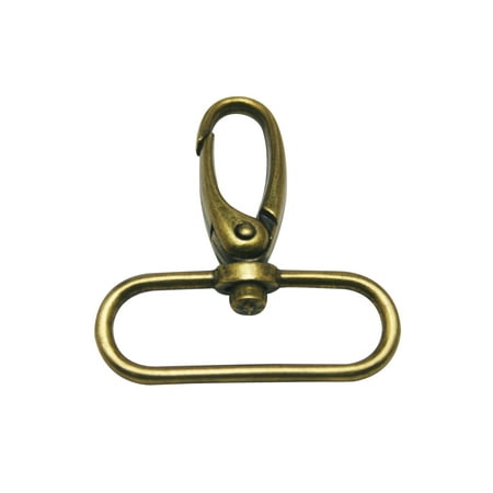 

Fenggtonqii Bronze 1.5 Inner Diameter Oval Ring Small Olive Buckle Lobster Clasps Swivel Snap Hooks Pack of 20
