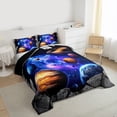 thumbnail image 3 of jejeloiu Universe Planet Twin Comforter Sets,Galaxy Starry Sky Bedding Set For Boys Teens Reversible 2-Piece, 3 of 8