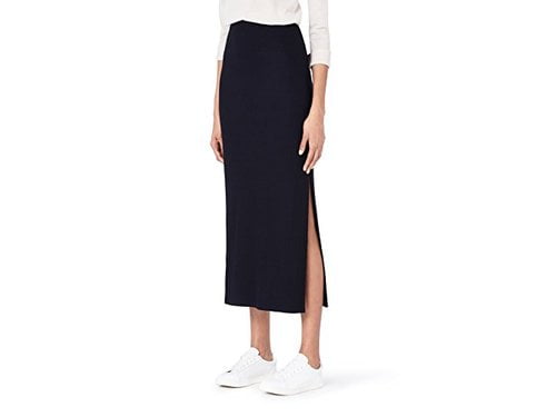 ribbed skirt maxi