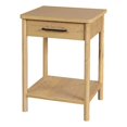 thumbnail image 1 of Butler Specialty Company Lennon 1 Drawer Rounded Leg Wood Nightstand - Natural, 1 of 7