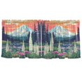 thumbnail image 7 of Yayeee Kitchen Curtains Set of 2 Light Filtering 57"x24" Over Sink Window Panels, Floral Mountain, 7 of 7