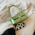 thumbnail image 3 of KEINXS Women Handbag Fashion Elegant Shiny Flap Summer Purses Armpit Bag (Olive Green), 3 of 10