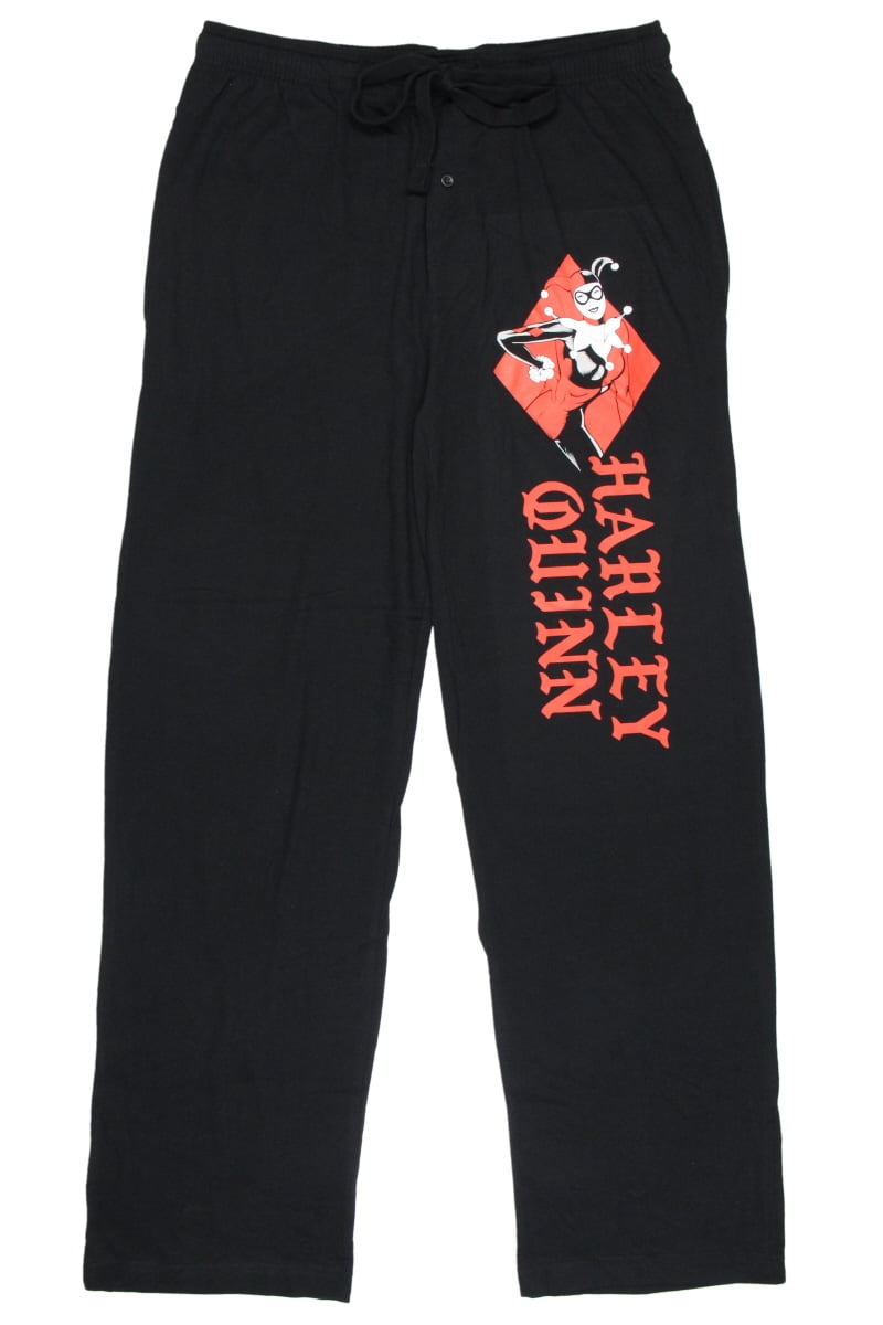 Official Suicide Squad Harley Quinn Diamond Lounge Pants Pyjama Bottoms 