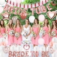 thumbnail image 3 of Rose Gold Bachelorette Party Decorations, Bride to Be Bridal Shower Balloon Set, Pink White and Rose Gold Confetti Balloons with Diamond Ring and Heart Balloons for Engagement and Wedding, 3 of 6
