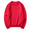 thumbnail image 5 of UDAUDU Womens Oversized Sweatshirts Pullover Crewneck Tops 2026 Fall Outfits | Comfy Comfort Hoodies, Athletic Work Out Gym Sweat Shirts Travel Airport Clothes, Womens Winter Clothing Red XL, 5 of 8